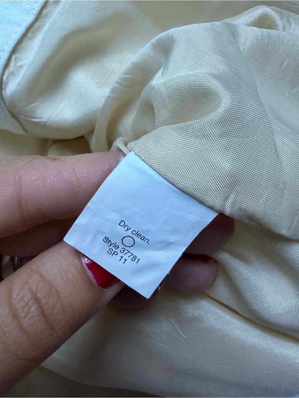 J. Crew Cream linen blend skirt sz S - Picture 3 of 4